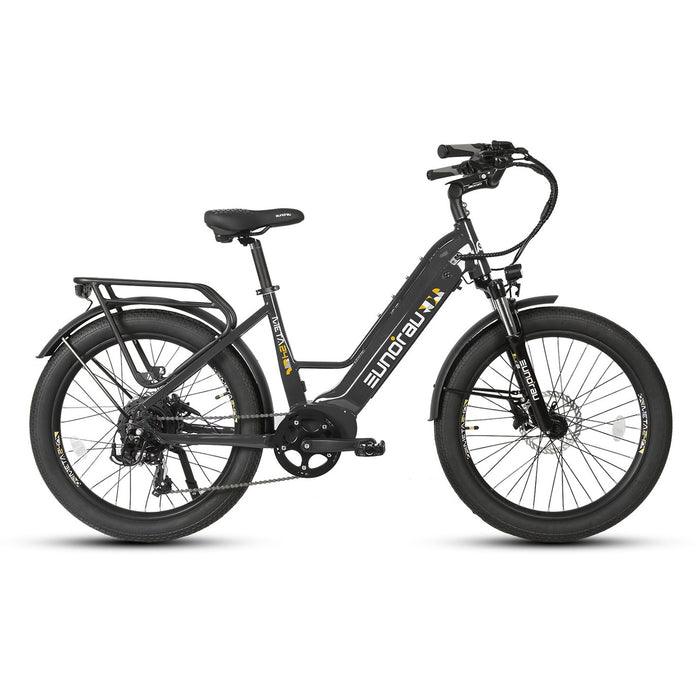 e commuter bicycle black
