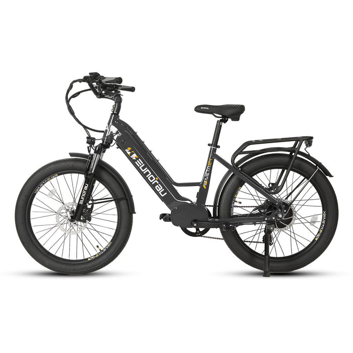 Eunorau META275 1.0 48V 500W Electric City Bike, 20 MPH, 27.5" Wheels