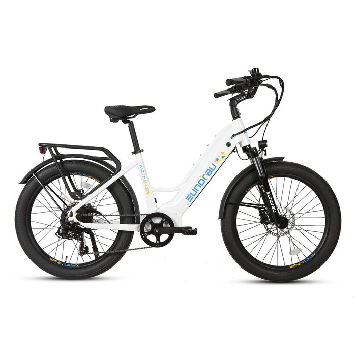 e commuter bicycle white