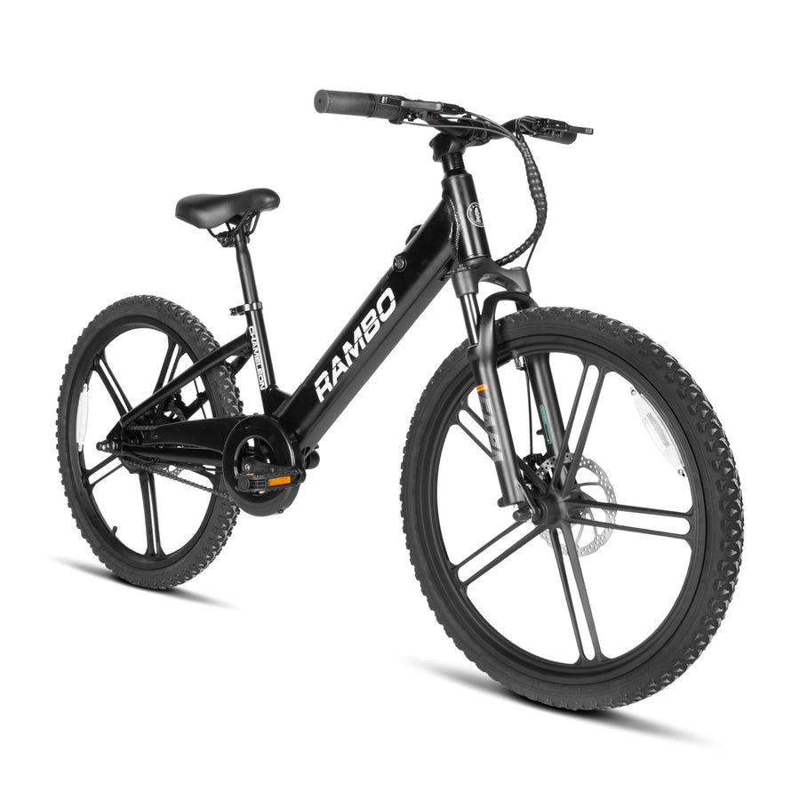 Rambo Chameleon 24" Kids' Electric Bike with 250W Hub-Drive Motor, Max Speed 16 MPH