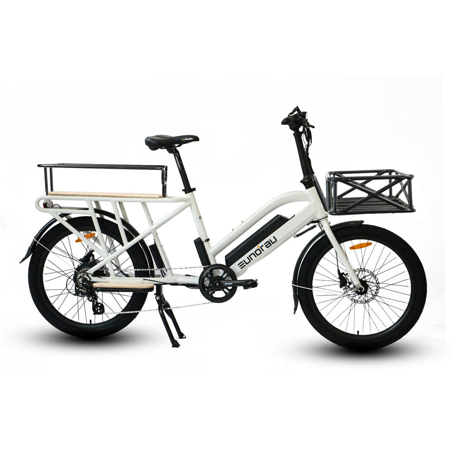 Eunorau MAX-CARGO 2.0 750W Long-Tail Electric Cargo Bike, Max Speed 20 MPH