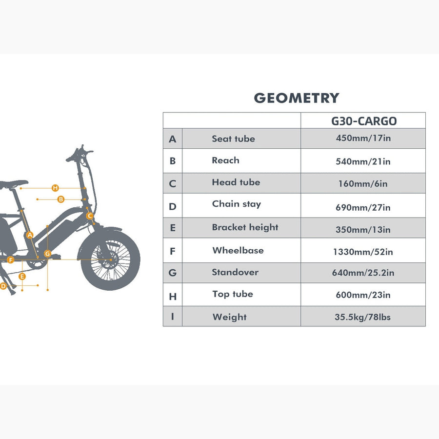 Eunorau G30-CARGO 500W Electric Cargo Bike, Max Speed 20 MPH