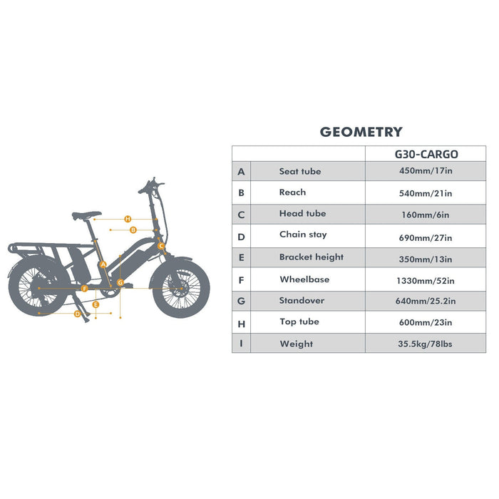 Eunorau G30-CARGO 500W Electric Bike, Max Speed 20 MPH