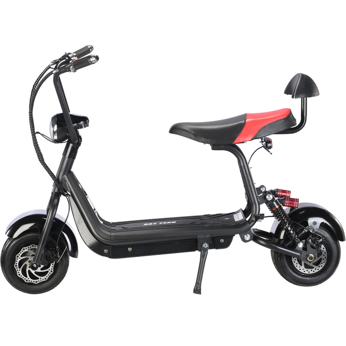 MotoTec Mini Fat Tire 48v 500w Electric Scooter Black, Max Speed 20 MPH