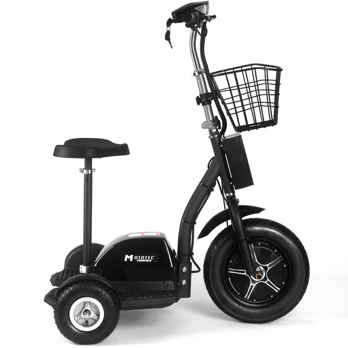 MotoTec Electric Trike 48v 500w, Max Speed 22 MPH