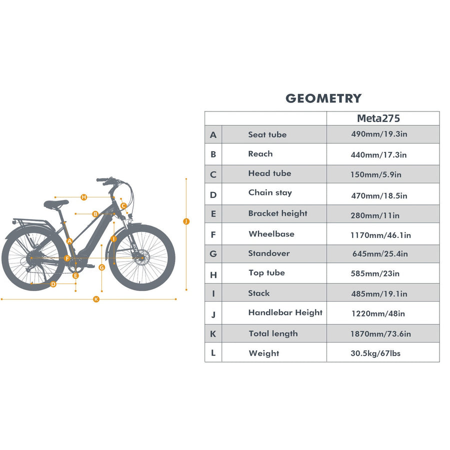 Eunorau META275 1.0 20 MPH Electric Commuter Bike, 500W