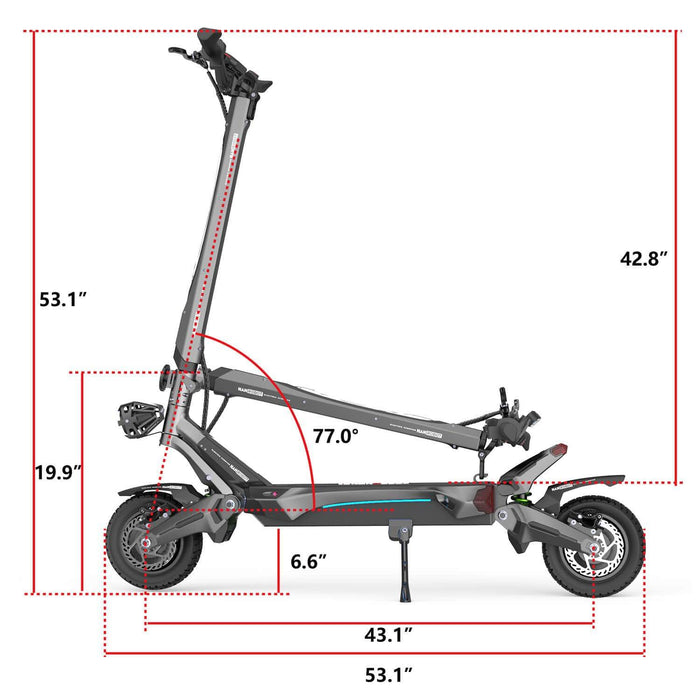 Nanrobot N6 72V Electric Scooter — Dual 1500W Motors, 72V 30Ah Samsung Battery, Adjustable Hydraulic Suspension