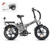 Rattan Electric Bikes Ebike + Trailer Rattan LM ULTRA 1000W 48V 40.5Ah Brushless Gear Hub Motor Full Suspension Fat Tire 4.0 Foldable 2-Seater Electric Bike with Hydraulic Brakes and Max Range of 120 Miles!