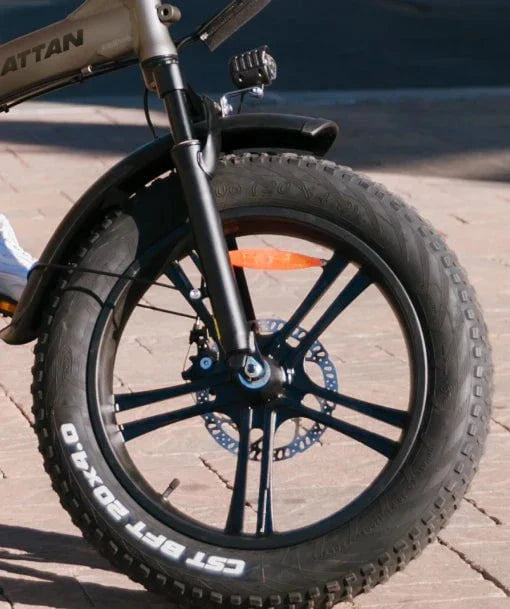 Rattan LM Ultra Folding Fat Tire Electric Bike — 1000W Motor, Full Suspension, 40.5Ah Battery, 2-Seater High-Step
